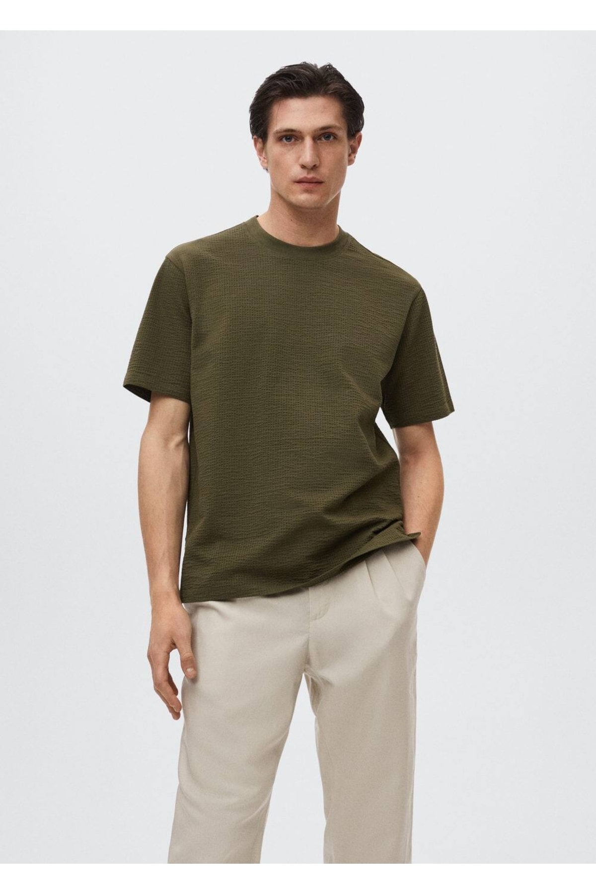 تصویر تی شرت اورجینال مردانه برند Mango کد b37001039 