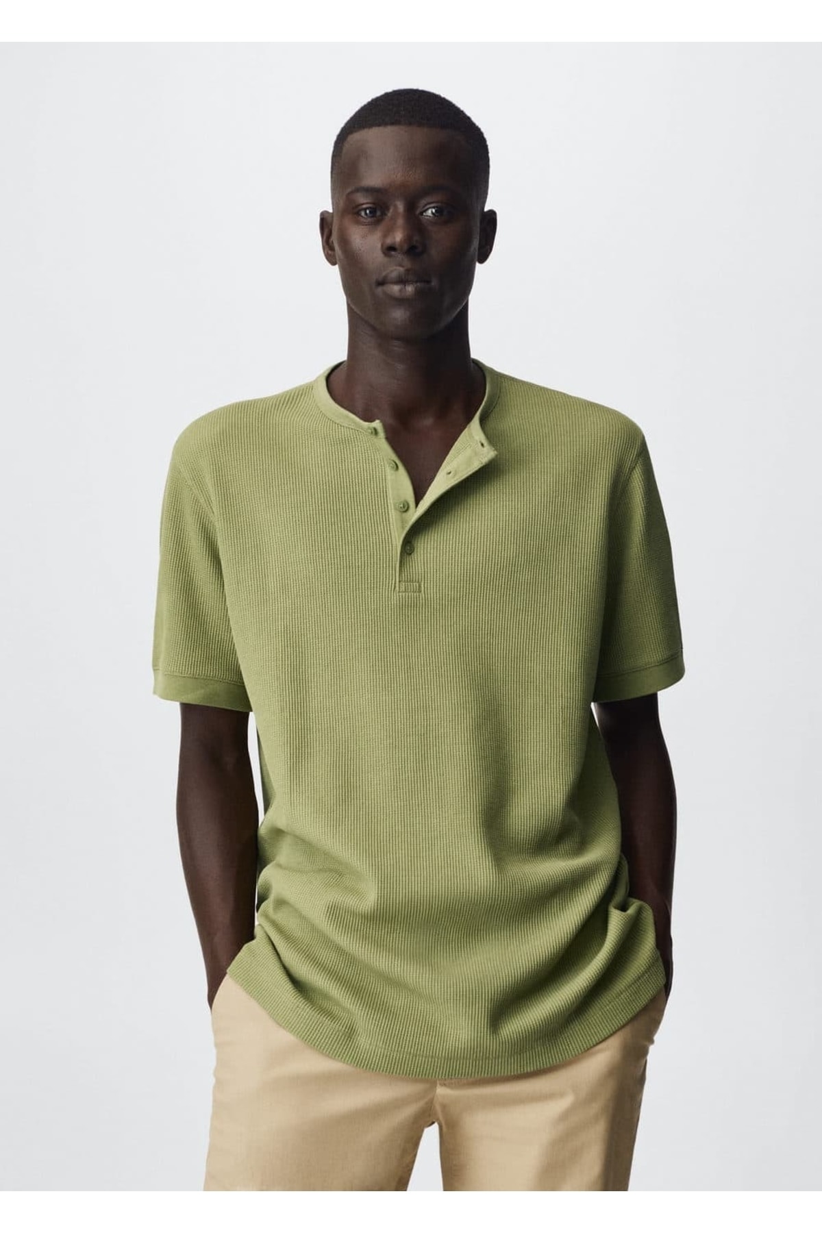تصویر تی شرت اورجینال مردانه برند Mango کد bj27015914 