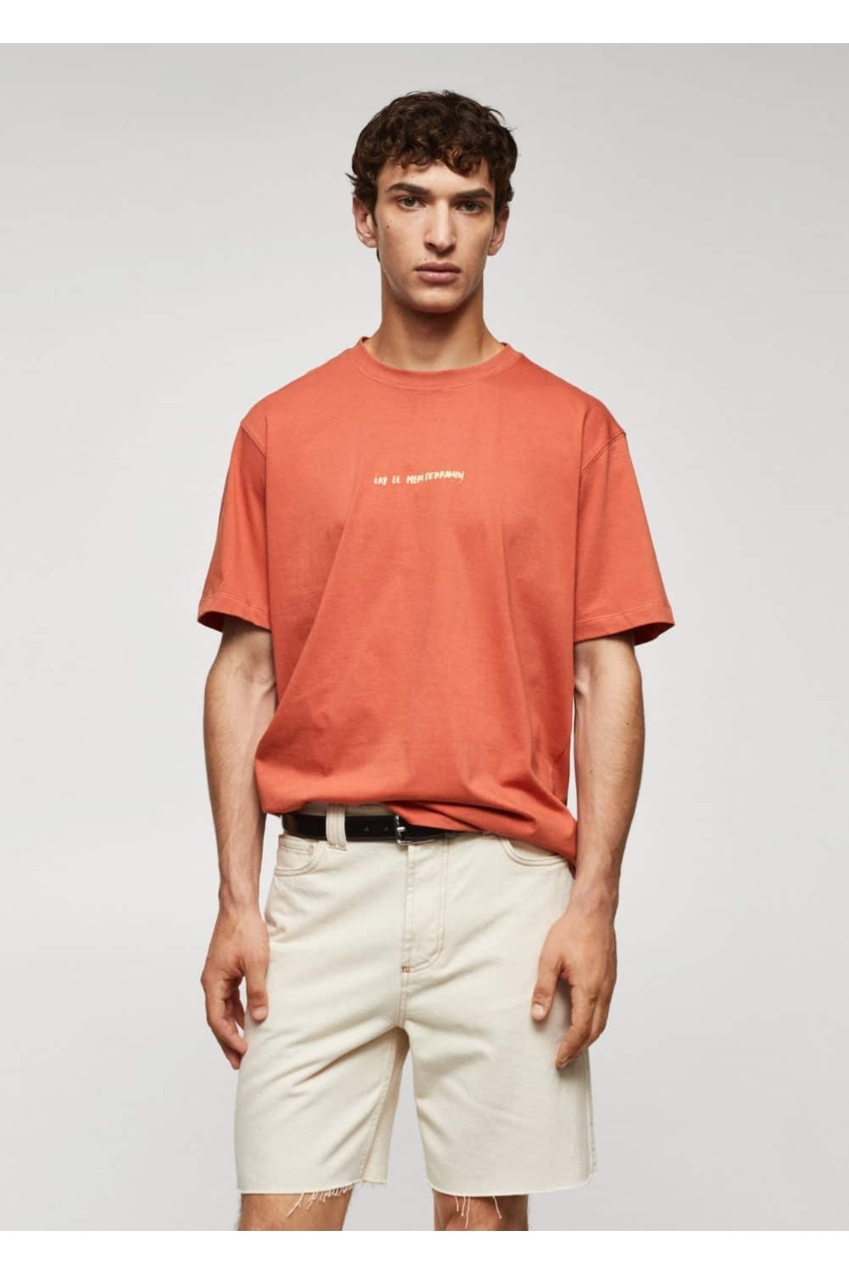 تصویر تی شرت اورجینال مردانه برند Mango کد b57001090 