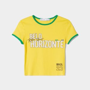 تی شرت اورجینال زنانه برند Bershka کد hgfd02210443